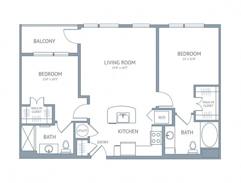 Matisse two bedroom two bathroom